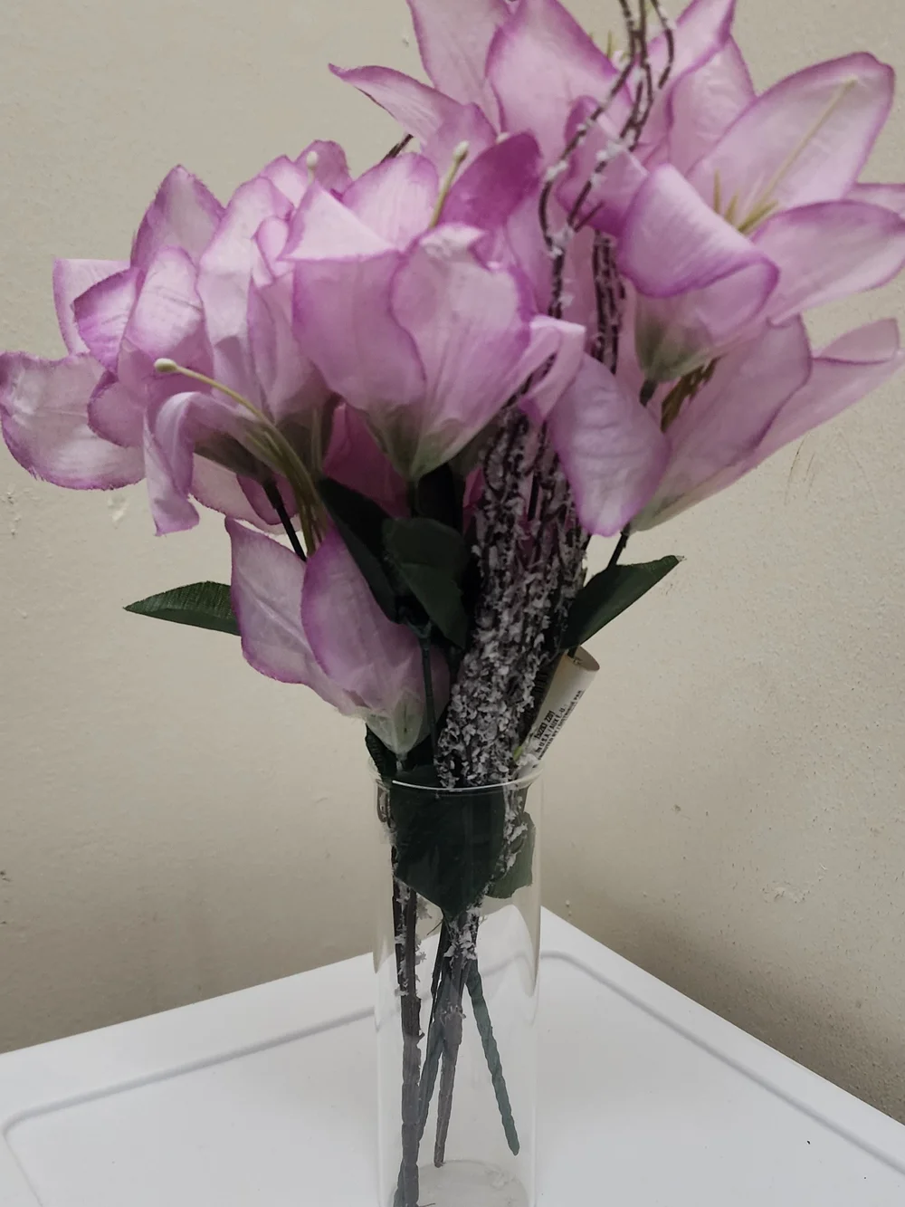 Faux Pink Lily Bouquet - Faux Florals